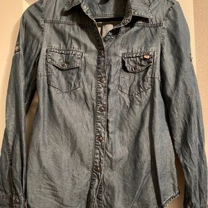 Jean button down from Mango
